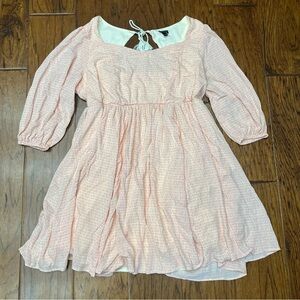 Torrid Pink Casual Sundress with Bishop Sleeves